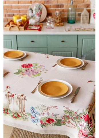 Гобеленова скатертина Гуси 135х300 см Різнокольоровий (8230) Прованс (361785017)