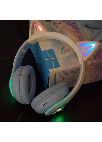 Беспроводные Bluetooth-наушники кошачьи ушки W42 Cat ears headphones с микрофоном Hoco (353497672)