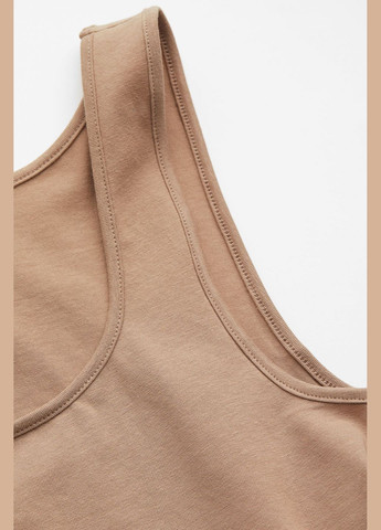 Майка укорочена для жінки 1170059-011 коричневий H&M — 295354915