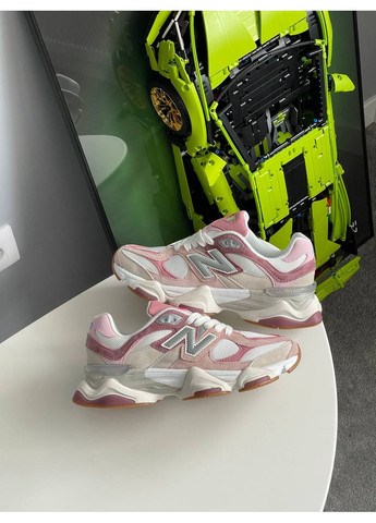 Розовые демисезонные кроссовки мужские и женские new balance 9060 pink beige | нью беланс 9060 розовые No Brand