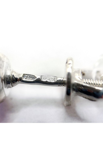 Сережки 'Ріо' срібло 925° 1,79г. гвинтики пусети кристали сваровськи лавандовий (20061) Elis-s (365874321)