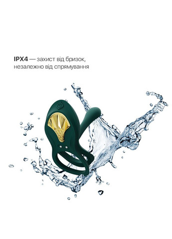 Смарт-ерекційне кільце BAYEK Turquoise Green, подвійне з ввідною частиною, пульт ДК - CherryLove Zalo (283251459)