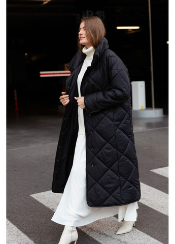 Черная зимняя зимнее пальто милан черное Origa