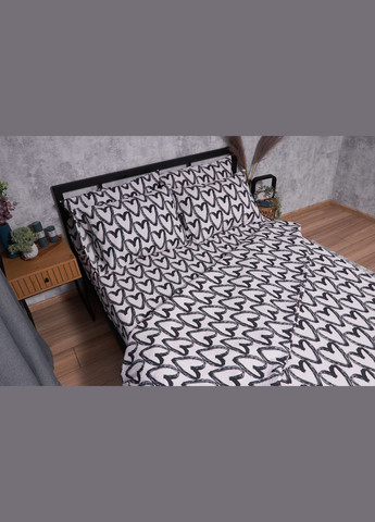 Комплект постільної білизни Жатка «» сімейний 143х210х2 наволочки 2х70х70 (MS-820001940) Moon&Star Pink Love (285717540)