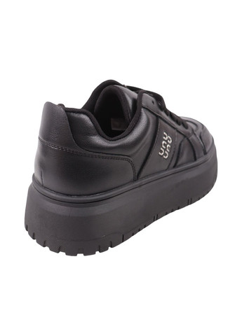 Чорні кеди жіночі чорні натуральна шкіра FARINNI 921-25DTS