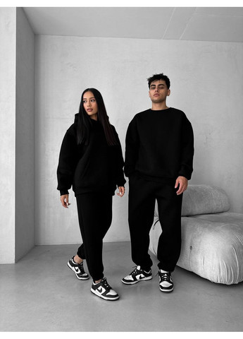 Чорний зимній чоловічий костюм брючний Avanti