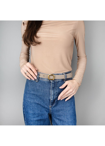 Ремінь шкіряний жіночий НС-2558 (105 см) мокко HandyCover (366062743)