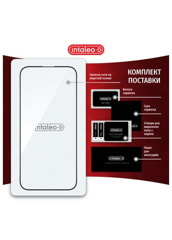 Скло захисне (1283126593802) Intaleo Full Glue Apple iPhone 16 Pro Black (366479488)