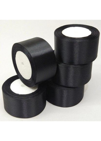 Чорна Стрічка атласна 5 см (23 м) "" (АЛ5-002) Plus-plus (354797443)