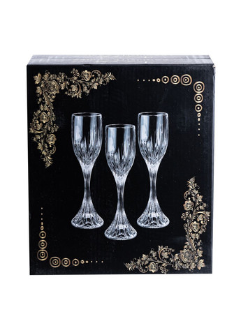 Набор бокалов для шампанского 6 шт 175 мл толстое стекло для праздников и торжеств прозрачные бокалы ProDobro (364191893)