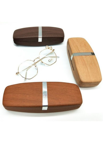 Футляр чохол для окулярів Wood MS твердий Коричневий PTR No Brand (317763561)