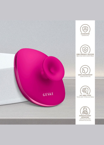 Щітка для тіла Body Brush metal 4в1 magenta GESKE (341526112)