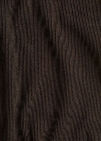 Темно-коричнева кежуал сукня H&M однотонна