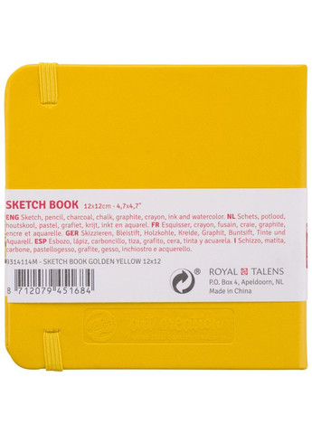 Блокнот для графіки Talens Art Creation 12х12 см 140г/м2 80л Golden Yellow Royal Talens (362577745)