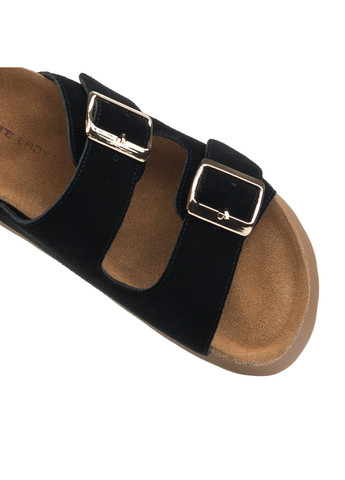 Черные шлепанцы (1527л) Sorte Lady