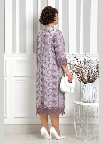 Сиреневое платье 14272 Alenka Plus