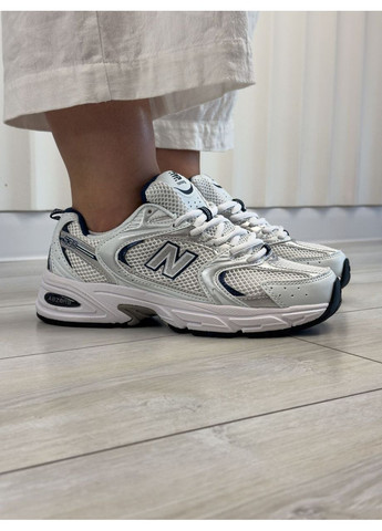 Кроссовки женские New Balance 530 White Silver Navy MR530SG Нью Беланс 530 белые демисезоны (366337475)