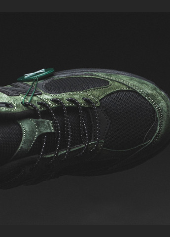 Темно-зелені Осінні кросівки чоловічі No Brand