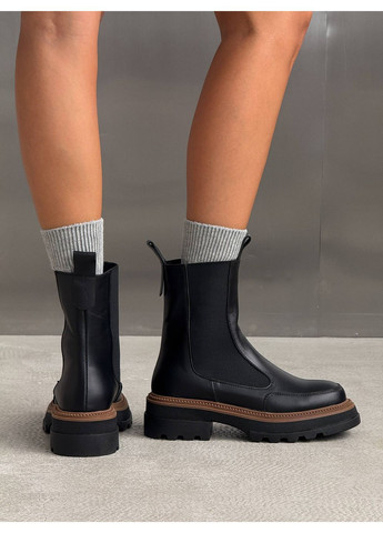 Зимние зимние кожаные челси Helen