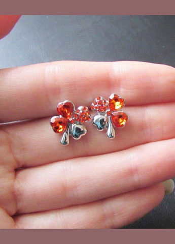 Красивые красные ювелирные серьги клевер, 5071 Fashion Jewelry (336950213)