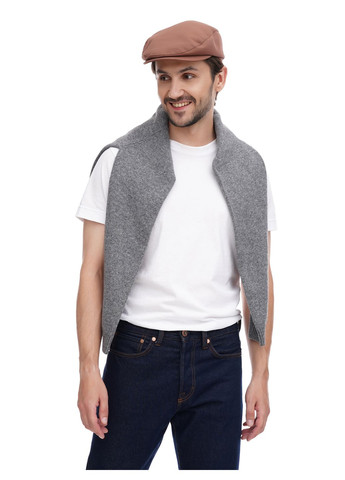 Мужская хлопковая кепка "Реглан" цвета какао VECONS "Реглан" з плавними лініями (304273715)