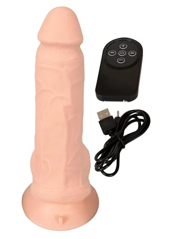 Гибкий вибратор Bendable RC Vibrator with Balls Nature Skin (402299367)