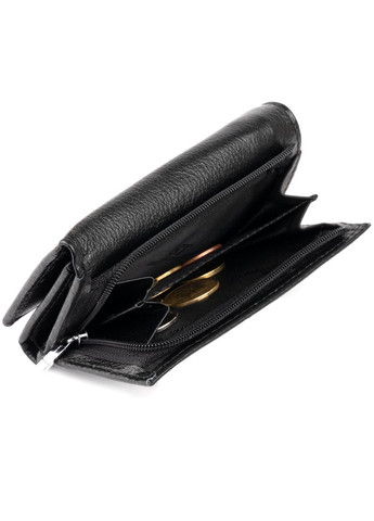 Горизонтальное портмоне из кожи унисекс на черном магните 19331 st leather (329196481)