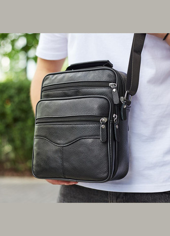 Мужская кожаная сумка-барсетка через плечо черная Bx-56402 Bexhill (330795377)