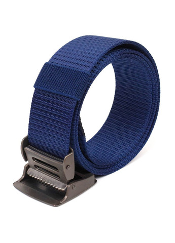 Надійний чоловічий ремінь із металевою пряжкою з текстилю 20596 Синій Vintage (329146725)
