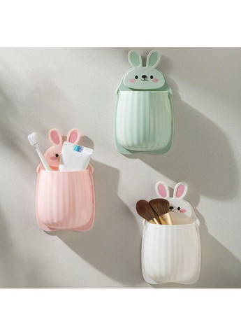 Тримач для зубних щіток настінний Кролик Pink No Brand (366304115)