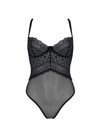 Боді KERRIA BODY black,, з високими вирізами та верхом балконет - CherryLove Passion (339868396)