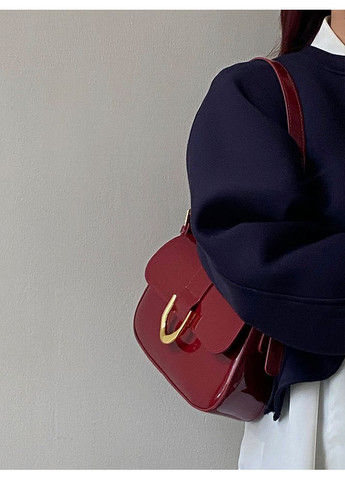 Жіноча лакована сумка в стилі RETRO, червона.(BB-OT173) No Brand (362732472)