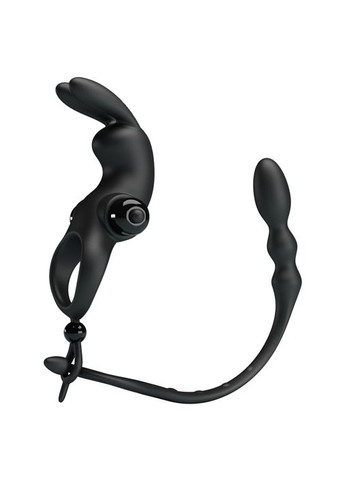 Насадка на член Vibration Penis Sleeve V Чорна - CherryLove LyBaile (282960672)