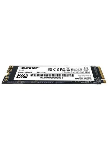 Твердотільний накопичувач SSD 256Gb, P320, PCI-E 3.0 x4, M.2 2280, 3D TLC, 2200/1200 МБ/с (P320P256GM28) 000-P320P256GM28 Patriot (395347631)