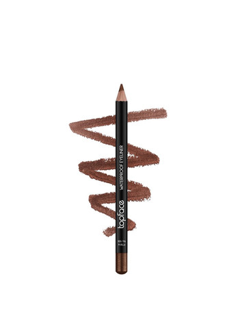 Олівець для очей водостійкий Waterproof Eyeliner PT614 № 109 Темно-коричневий TopFace (353308991)