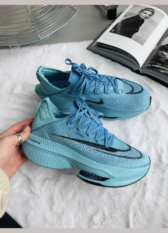 Кросівки жіночі і чоловічі Nike Air Zoom Alphafly Next 2 Blue Black | Найк Аір Зум Альфафлай блакитні No Brand блакитні демісезони (339775750)
