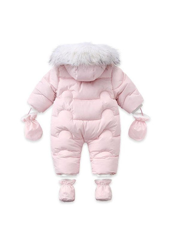 Дитячий суцільний комбінезон для новонароджених арт 7279 Рожевий No Brand (305910281)