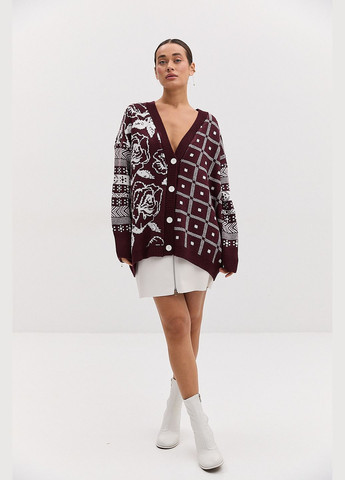 Бордовый кардиган Arjen