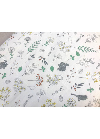 Простирадло бавовняне в коляску "Листочки" Moontime (366037090)