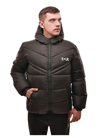 Черная зимняя куртка зимняя мужская FAVORITE STYLE