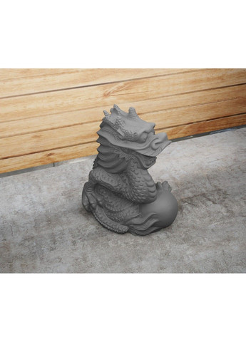 Статуетка дракона з кулею - яйцем. Символ 2024 року. Золотистий, 5 см ЗаСвіт (280940431)