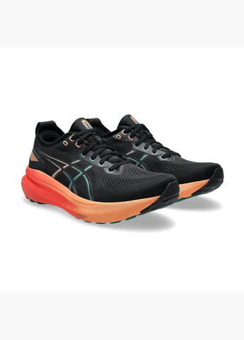Чорні кросівки чоловічі gel kayano 31 black/orange 1011b867-004 Asics