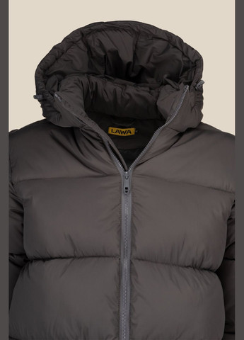 Графитовая зимняя куртка однотонная мужская mbc02347 графитовый shop (2000990862303) LAWA