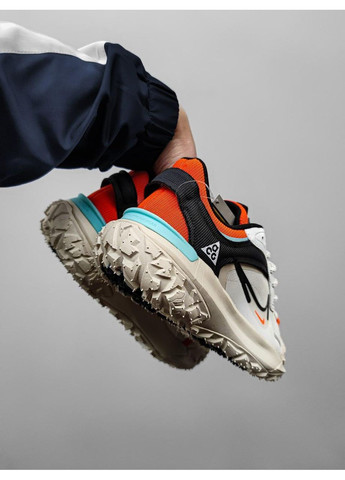 Белые демисезонные кроссовки мужские nike acg mounth fly beige / orange найк асж маунс флай No Brand
