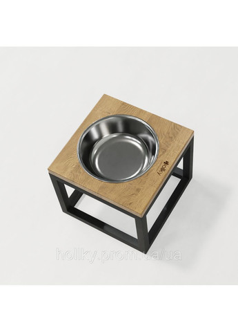 Миска на подставке для больших собак Base Solo XL (1×1,8 л) Solo XL-262620-GRNT Hollky (365652783)
