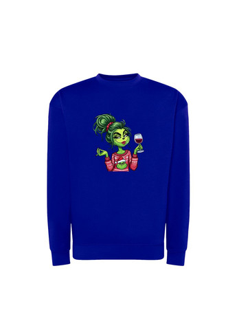 Синій новорічний світшот з принтом "красуюсь і бісю". the grinch (10719930512) ТiШОТКА (368566744)