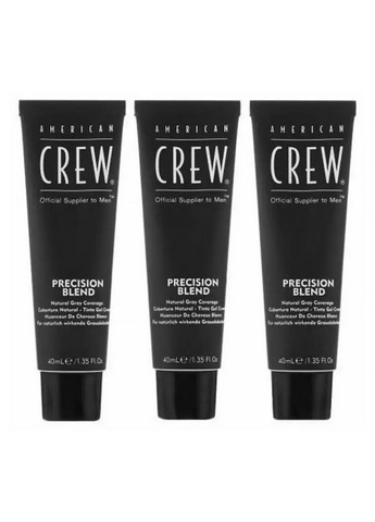 Система маскировки седых волос уровень 23 Precision Blend Dark 3х40 738678248355 American Crew (316617130)