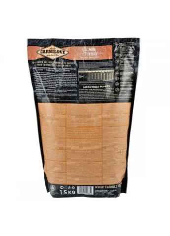 Корм сухой Puppy Large Breed Salmon and Turkey для щенков крупных пород с лососем и индейкой 1,5 кг Carnilove (393978118)