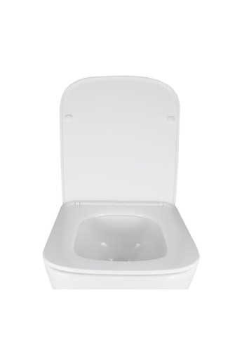Унітаз підвісний Crow безобідковий з сідінням Soft-close Qtap QT05335171W (341326450)