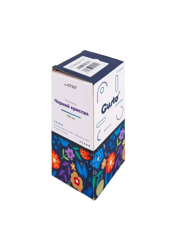 Термокружка GT-108 з нержавіючої сталі подвійна ізоляція 590 мл Чорний кристал Gusto (362666640)